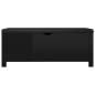 Preview: Sitzbank mit Stauraum und Kissen Hochglanz-Schwarz 105x40x45cm