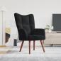 Preview: ARDEBO.de - Relaxsessel Schwarz Samt