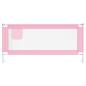 Preview: Kleinkind-Bettschutzgitter Rosa 200x25 cm Stoff