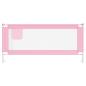 Preview: Kleinkind-Bettschutzgitter Rosa 200x25 cm Stoff