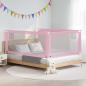 Preview: Kleinkind-Bettschutzgitter Rosa 200x25 cm Stoff