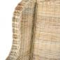 Preview: Sessel mit Kissen Natur-Rattan und Leinen