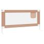 Preview: Kleinkind-Bettschutzgitter Taupe 180x25 cm Stoff