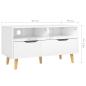 Preview: ARDEBO.de - TV-Schrank Hochglanz-Weiß 90x40x48,5 cm Holzwerkstoff