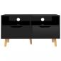 Preview: TV-Schrank Hochglanz-Schwarz 90x40x48,5 cm Holzwerkstoff