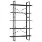 Preview: Bücherregal 5 Fächer Grau 100x30x175 cm Holzwerkstoff