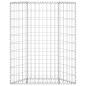 Preview:  Gabionen-Hochbeet Trapezform Verzinkter Stahl 80x20x100 cm