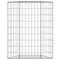 Preview:  Gabionen-Hochbeet Trapezform Verzinkter Stahl 80x20x100 cm
