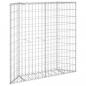 Preview:  Gabionen-Hochbeet Trapezform Verzinkter Stahl 100x20x100 cm