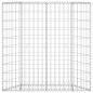 Preview:  Gabionen-Hochbeet Trapezform Verzinkter Stahl 100x20x100 cm