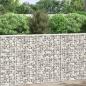Preview:  Gabionen-Hochbeet Trapezform Verzinkter Stahl 100x20x100 cm