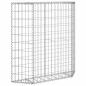 Preview:  Gabionen-Hochbeet Trapezform Verzinkter Stahl 100x20x100 cm