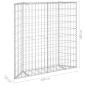 Preview:  Gabionen-Hochbeet Trapezform Verzinkter Stahl 100x20x100 cm