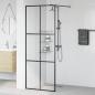 Preview: Duschwand für Begehbare Dusche mit Klarem ESG Glas 80x195 cm