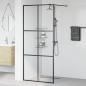 Preview: Duschwand für Begehbare Dusche mit Klarem ESG Glas 90x195 cm