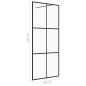 Preview: Duschwand für Begehbare Dusche mit Klarem ESG Glas 90x195 cm