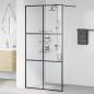 Preview: Duschwand für Begehbare Dusche mit Klarem ESG Glas 100x195 cm