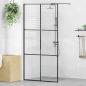 Preview: Duschwand für Begehbare Dusche mit Klarem ESG Glas 100x195 cm