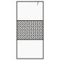 Preview: Duschwand für Begehbare Dusche mit Klarem ESG Glas 80x195 cm