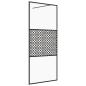 Preview: Duschwand für Begehbare Dusche mit Klarem ESG Glas 80x195 cm