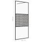 Preview: Duschwand für Begehbare Dusche mit Klarem ESG Glas 115x195 cm