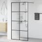 Preview: Duschwand für Begehbare Dusche mit Klarem ESG Glas 100x195 cm