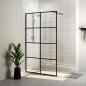 Preview: Duschwand für Begehbare Dusche mit Klarem ESG Glas 100x195 cm