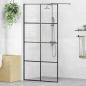 Preview: Duschwand für Begehbare Dusche mit Klarem ESG Glas 100x195 cm
