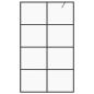 Preview: Duschwand für Begehbare Dusche mit Klarem ESG Glas 115x195 cm
