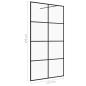 Preview: Duschwand für Begehbare Dusche mit Klarem ESG Glas 115x195 cm