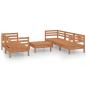 Preview: 6-tlg. Garten-Lounge-Set Honigbraun Massivholz Kiefer