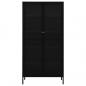 Preview: Vitrine Schwarz 90x40x180 cm Stahl und Gehärtetes Glas  