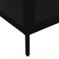 Preview: Vitrine Schwarz 90x40x180 cm Stahl und Gehärtetes Glas  