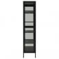 Preview: Vitrine Anthrazit 90x40x180 cm Stahl und Gehärtetes Glas  