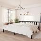 Preview: ARDEBO.de - Massivholzbett Schwarz Kiefer 200x200 cm