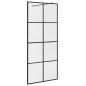 Preview: Duschwand für Begehbare Dusche mit Klarem ESG Glas 90x195 cm