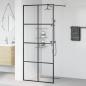 Preview: Duschwand für Begehbare Dusche mit Klarem ESG Glas 90x195 cm