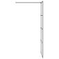 Preview: Duschwand für Begehbare Dusche mit Klarem ESG Glas 90x195 cm
