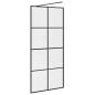 Preview: Duschwand für Begehbare Dusche mit Klarem ESG Glas 90x195 cm