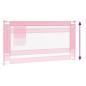 Preview: Kleinkind-Bettschutzgitter Rosa 160x25 cm Stoff