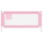 Preview: Kleinkind-Bettschutzgitter Rosa 180x25 cm Stoff