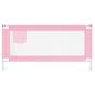 Preview: Kleinkind-Bettschutzgitter Rosa 180x25 cm Stoff