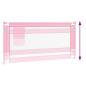 Preview: Kleinkind-Bettschutzgitter Rosa 180x25 cm Stoff