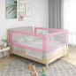 Preview: Kleinkind-Bettschutzgitter Rosa 180x25 cm Stoff