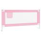 Preview: Kleinkind-Bettschutzgitter Rosa 190x25 cm Stoff