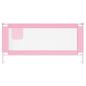 Preview: Kleinkind-Bettschutzgitter Rosa 190x25 cm Stoff