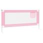 Preview: Kleinkind-Bettschutzgitter Rosa 190x25 cm Stoff