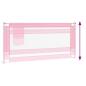 Preview: Kleinkind-Bettschutzgitter Rosa 190x25 cm Stoff