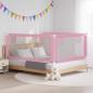 Preview: Kleinkind-Bettschutzgitter Rosa 190x25 cm Stoff
