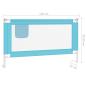 Preview: Kleinkind-Bettschutzgitter Blau 140x25 cm Stoff